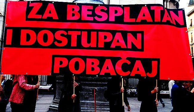 ZA DOSTUPAN I BESPLATAN POBAČAJ: Danas se borimo za ono što su već izborile naše bake!