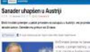 Pogledajte što o Sanaderovom uhićenju pišu i komentiraju u Srbiji, BiH i Sloveniji