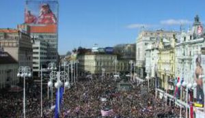 Kostelić brdo iznad Zagreba