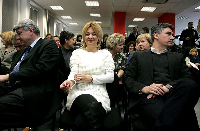 Zlatko Komadina, Milanka Opačić i Zoran Milanović