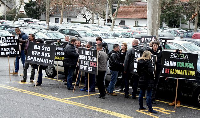 Prosvjed - nuklearni otpad