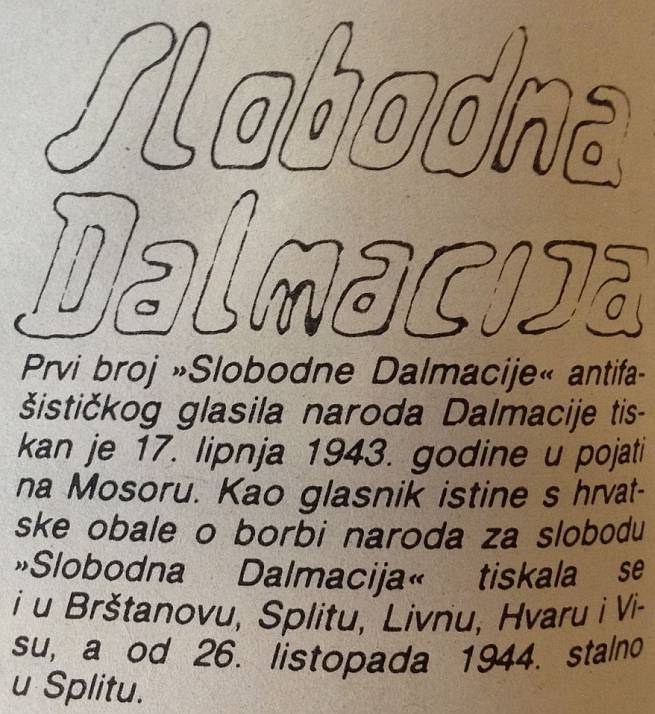 Impresum Slobodna Dalmacija