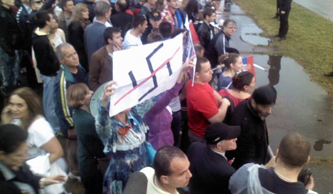 Svastika Putin Beograd