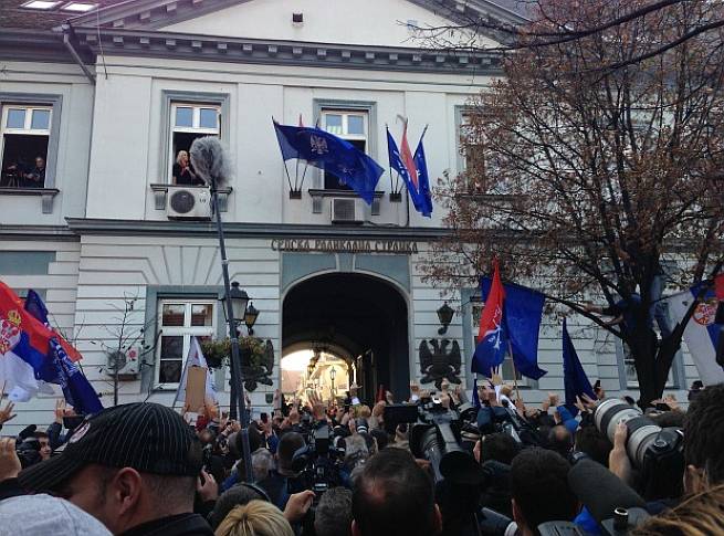 Vojislav Šešelj doček