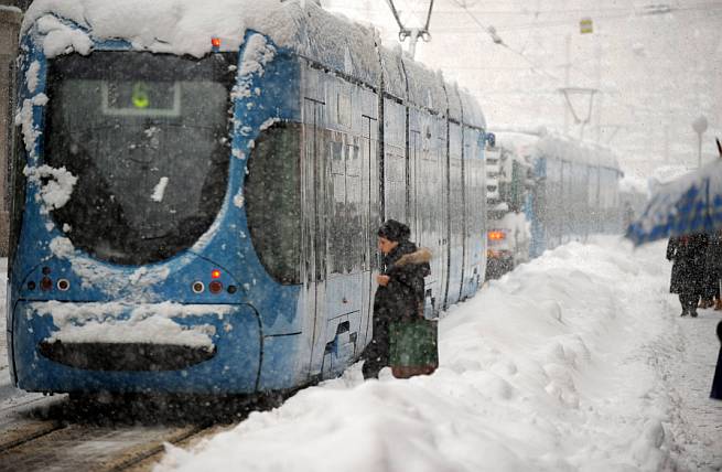 Tramvaj snijeg