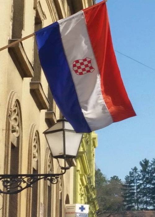 Ustaška zastava u Zagrebu
