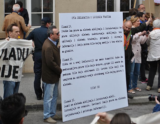 Prosvjed ministarstvo kulture