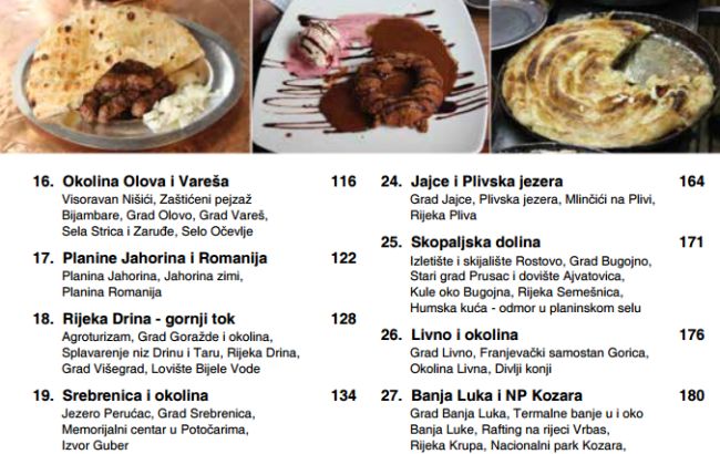 Autorov je naglasak na predstavljanju brdsko-planinskog turizma i uživanju u bistrim i hirovitim rijekama