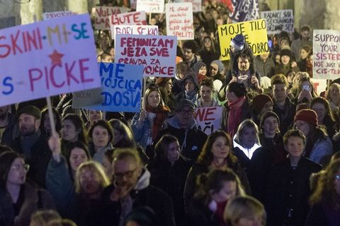 Noćni marš u Zagrebu
