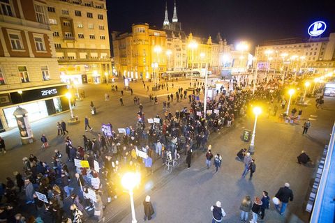 Noćni marš u Zagrebu