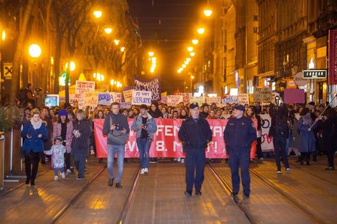Noćni marš u Zagrebu