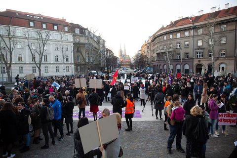 Noćni marš u Zagrebu