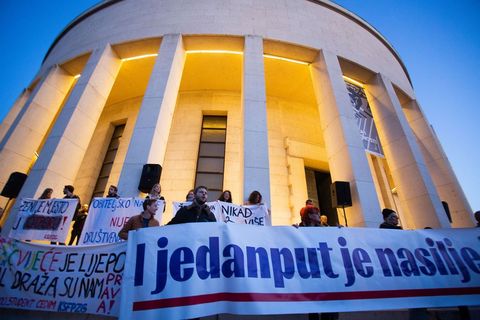 Noćni marš u Zagrebu