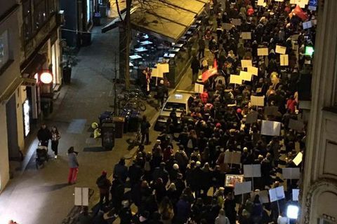 Noćni marš u Zagrebu