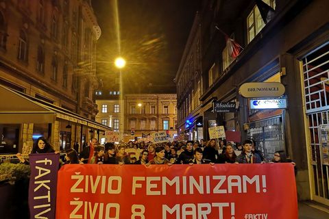 Noćni marš u Zagrebu