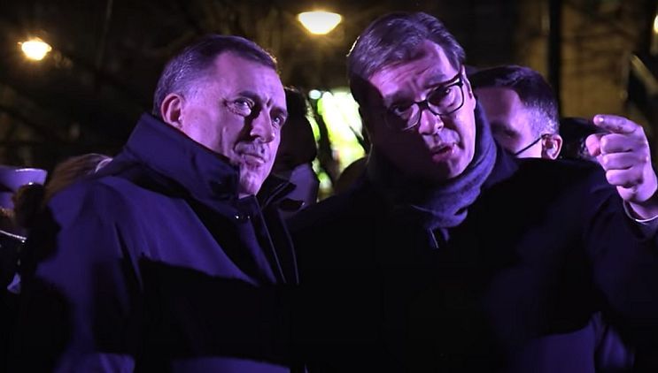 Aleksandar Vučić i Milorad Dodik