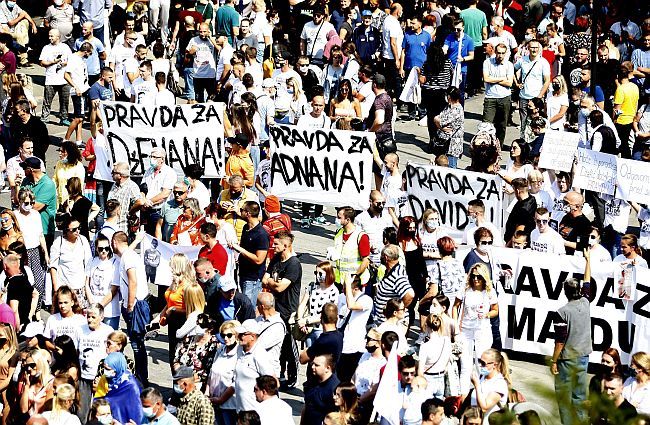 Protest Sarajevo - Pravda za Dženana i Davida
