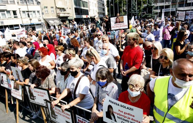 Protest Sarajevo - Pravda za Dženana i Davida