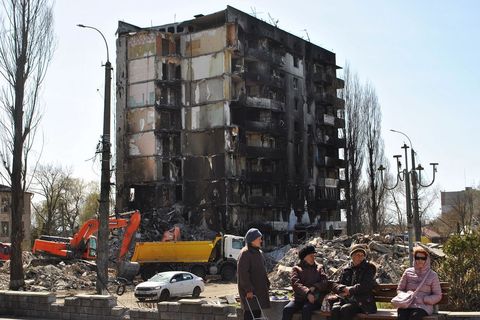 U gradu su uglavnom ostale starije osobe