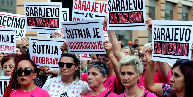 Sarajevo protest