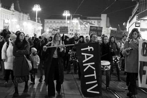 NOĆNI MARŠ 2024.: Osmi mart na zagrebačkim ulicama